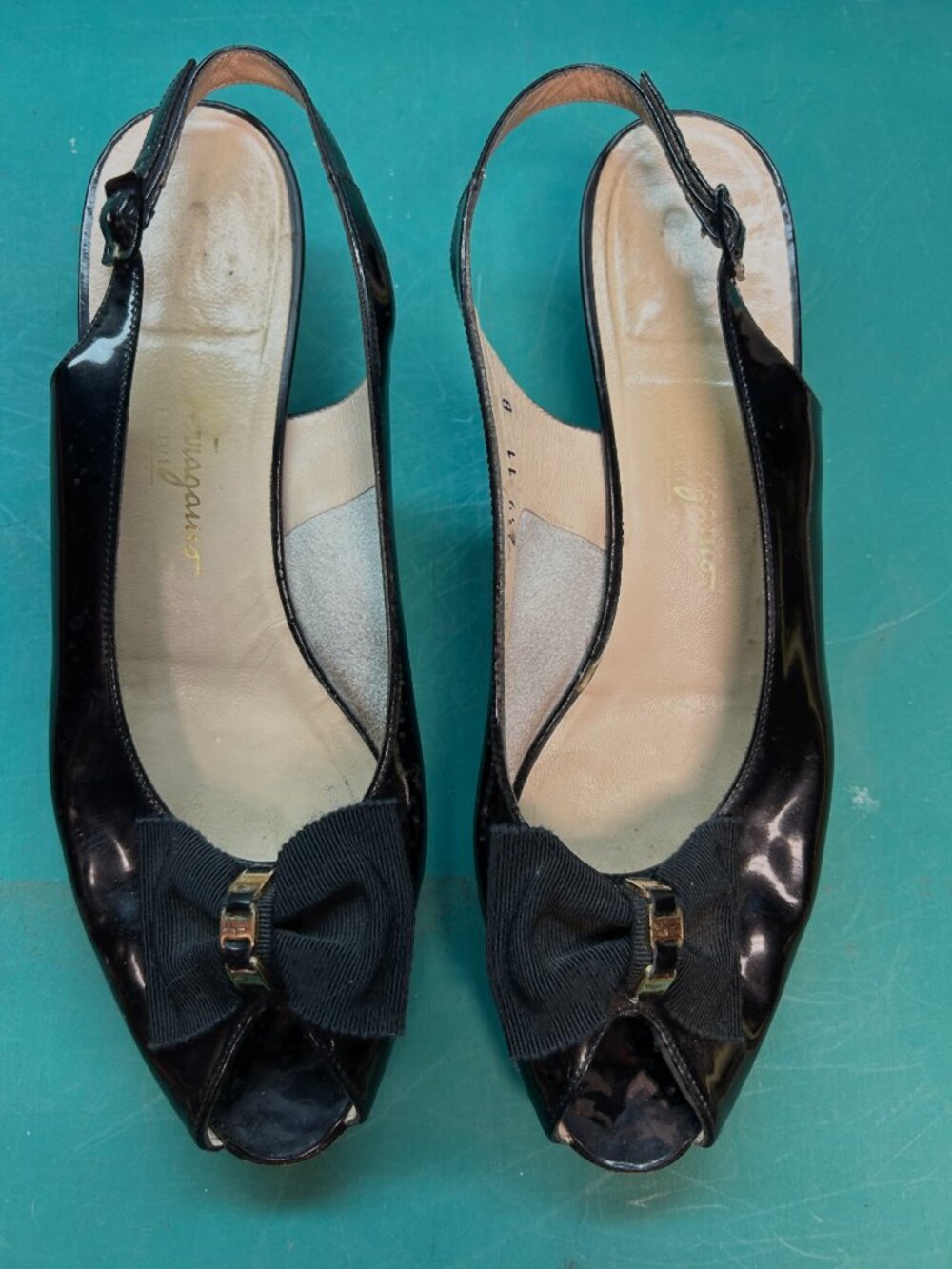 Ferragamo, Mais Nero, Patent leather